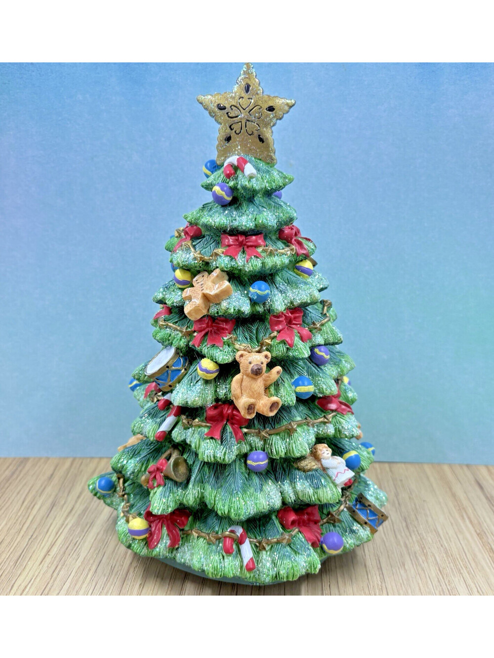 VTG The San Francisco Music Box Company Christmas Tree, Plays Oh Christmas Tree